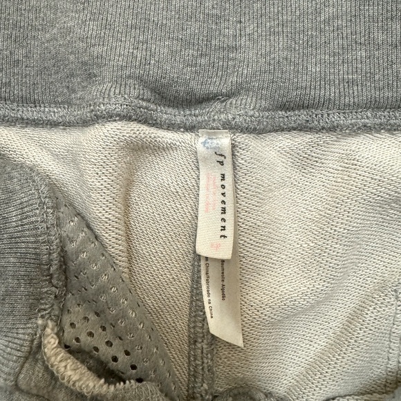 FP Movement Size S Gray Cotton Ultra High Rise Front Zip Jogger Pockets Pants - Picture 7 of 8